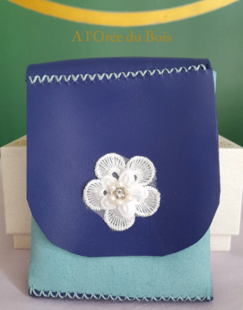 Etui de jeu de cartes en cuir