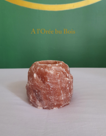 Bougeoir en cristal de sel