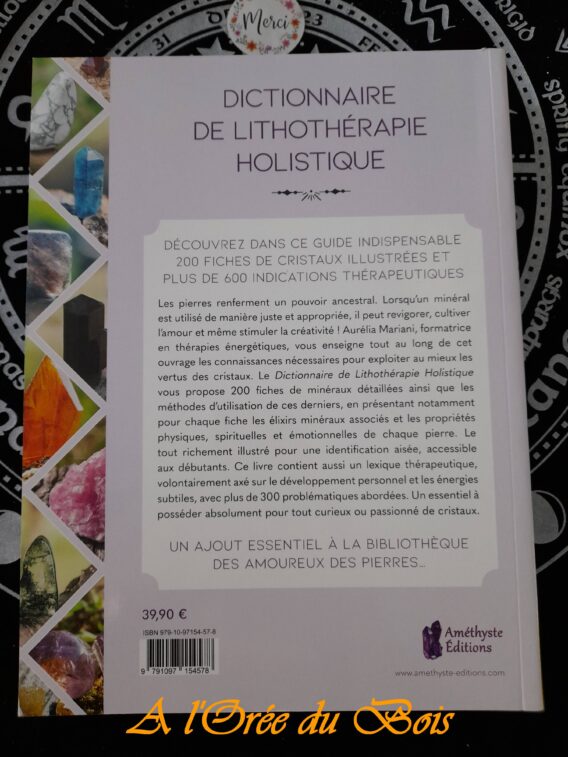 Dictionnaire de lithothérapie holistique Aurélia Mariani