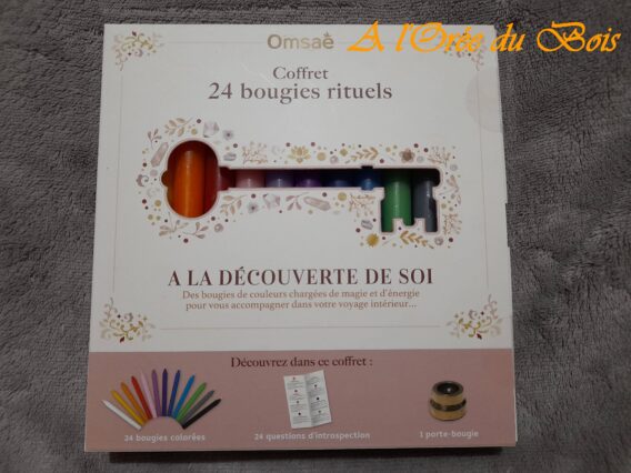 Coffret de 24 bougies rituels à la découverte de soi omsaé