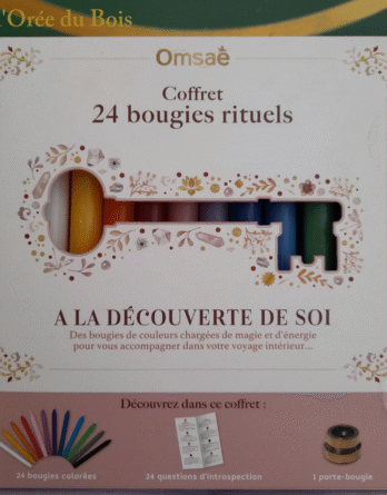 Coffret de 24 bougies rituels "A la découverte de soi"